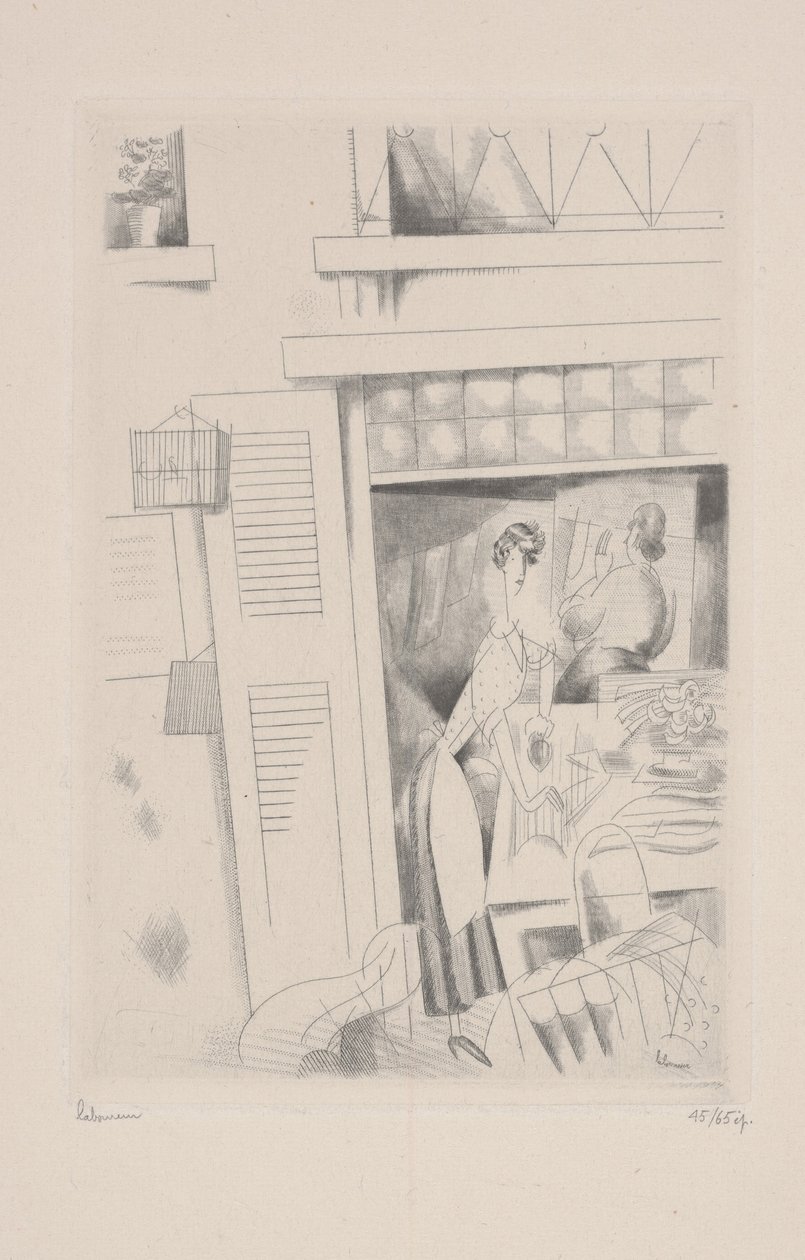 Praczka autorstwa Jean Emile Laboureur
