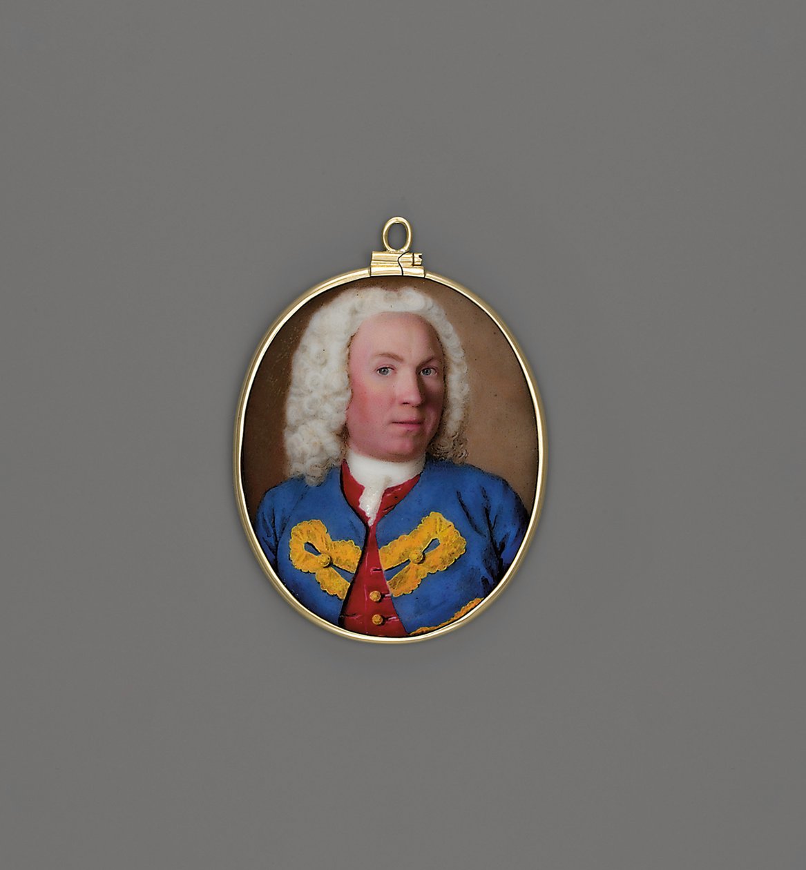 Dżentelmen, zwany Hugh, hrabia Marchmont (emalia na miedzi) autorstwa Jean Étienne Liotard