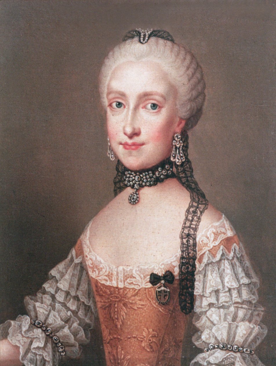 Infantka Maria Ludovica, córka Karola III Hiszpanii i żona Leopolda II (1747-92) cesarz rzymski i wielki książę Toskanii autorstwa Jean Étienne Liotard