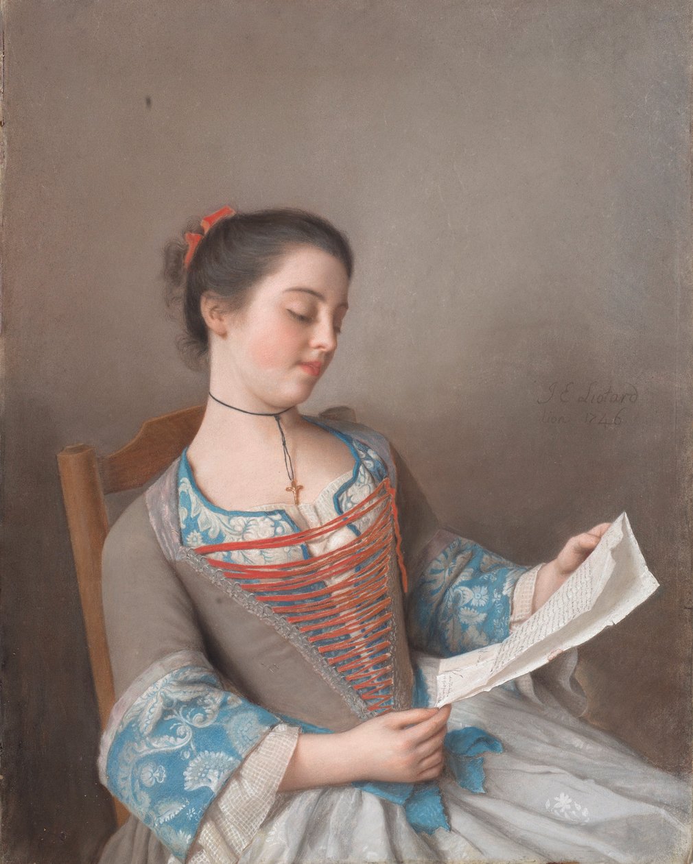 Włoski: La bella lectora
Francuski: La liseuse autorstwa Jean Étienne Liotard