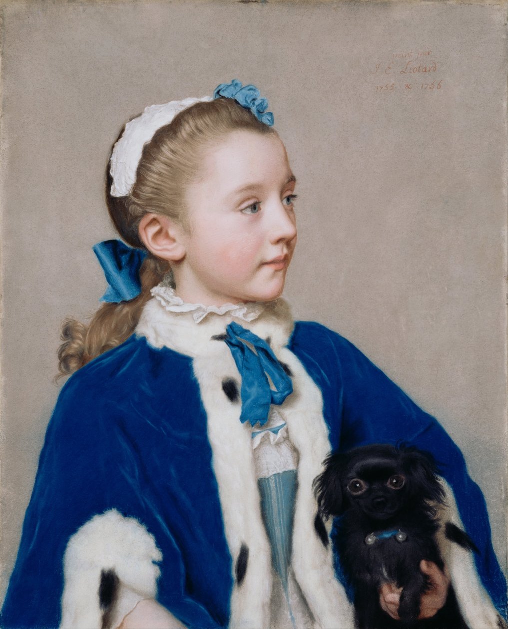 Maria Frederike van Reede-Athlone o siódmej, 1755-1756 autorstwa Jean Étienne Liotard