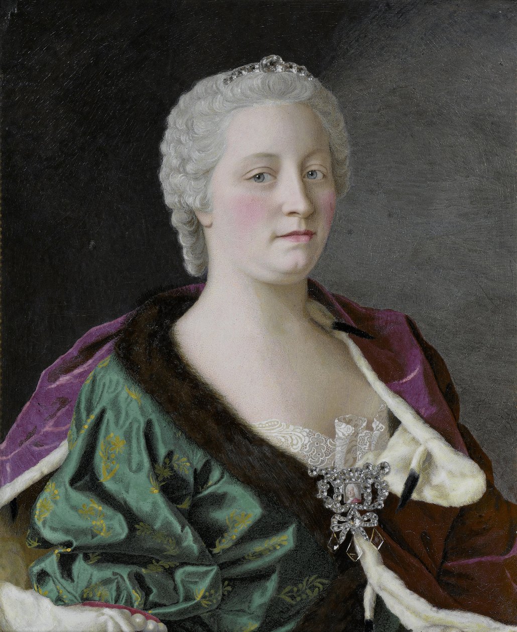 Portret cesarzowej Marii Teresy Austrii 1717-1780, 1747 autorstwa Jean Étienne Liotard
