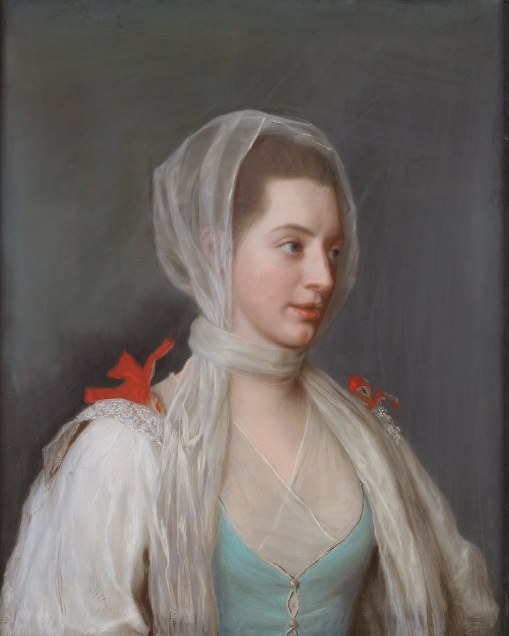Portret lady Charles Spencer, 1754 autorstwa Jean Étienne Liotard