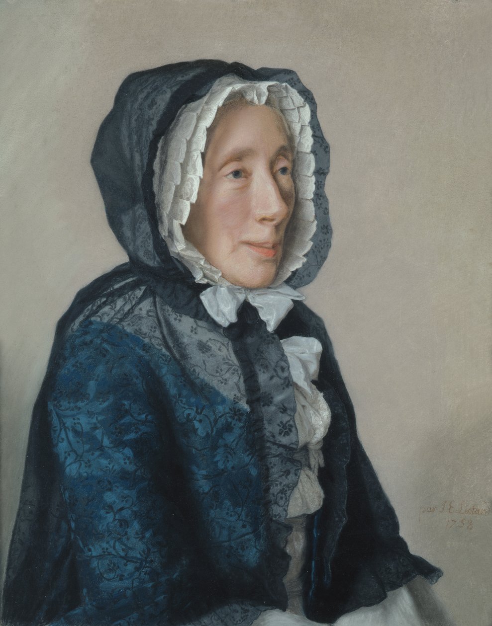 Portret Madame Tronchin, 1758 autorstwa Jean Étienne Liotard