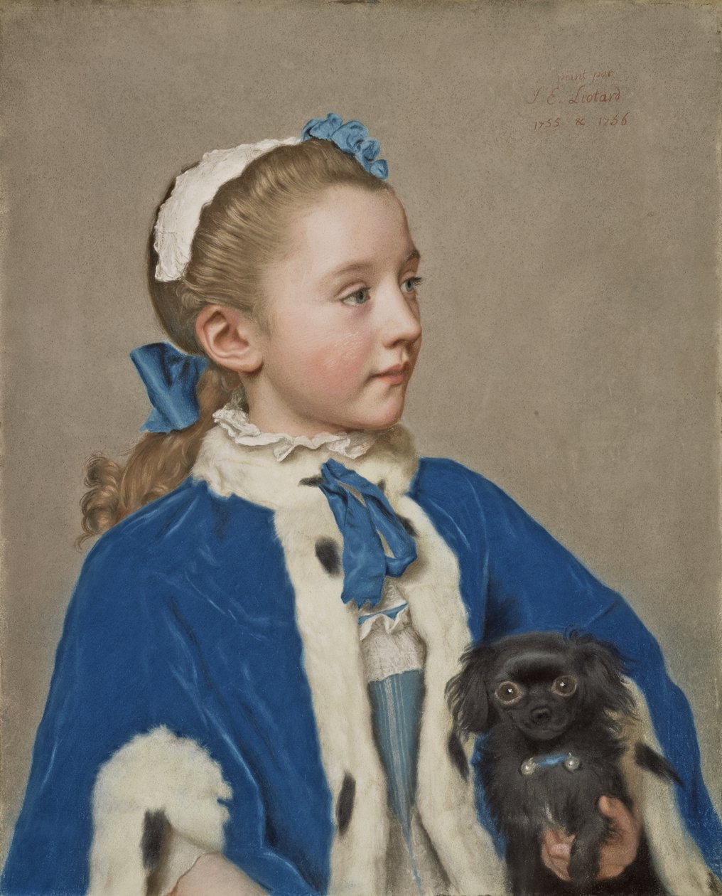 Portret Marii Frederike van Reede-Athlone w wieku siedmiu lat autorstwa Jean Étienne Liotard
