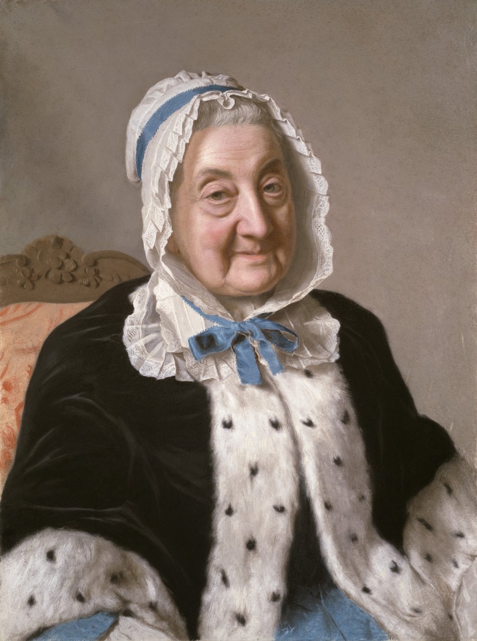Portret Marthe Marie Tronchin, 1758-61 autorstwa Jean Étienne Liotard