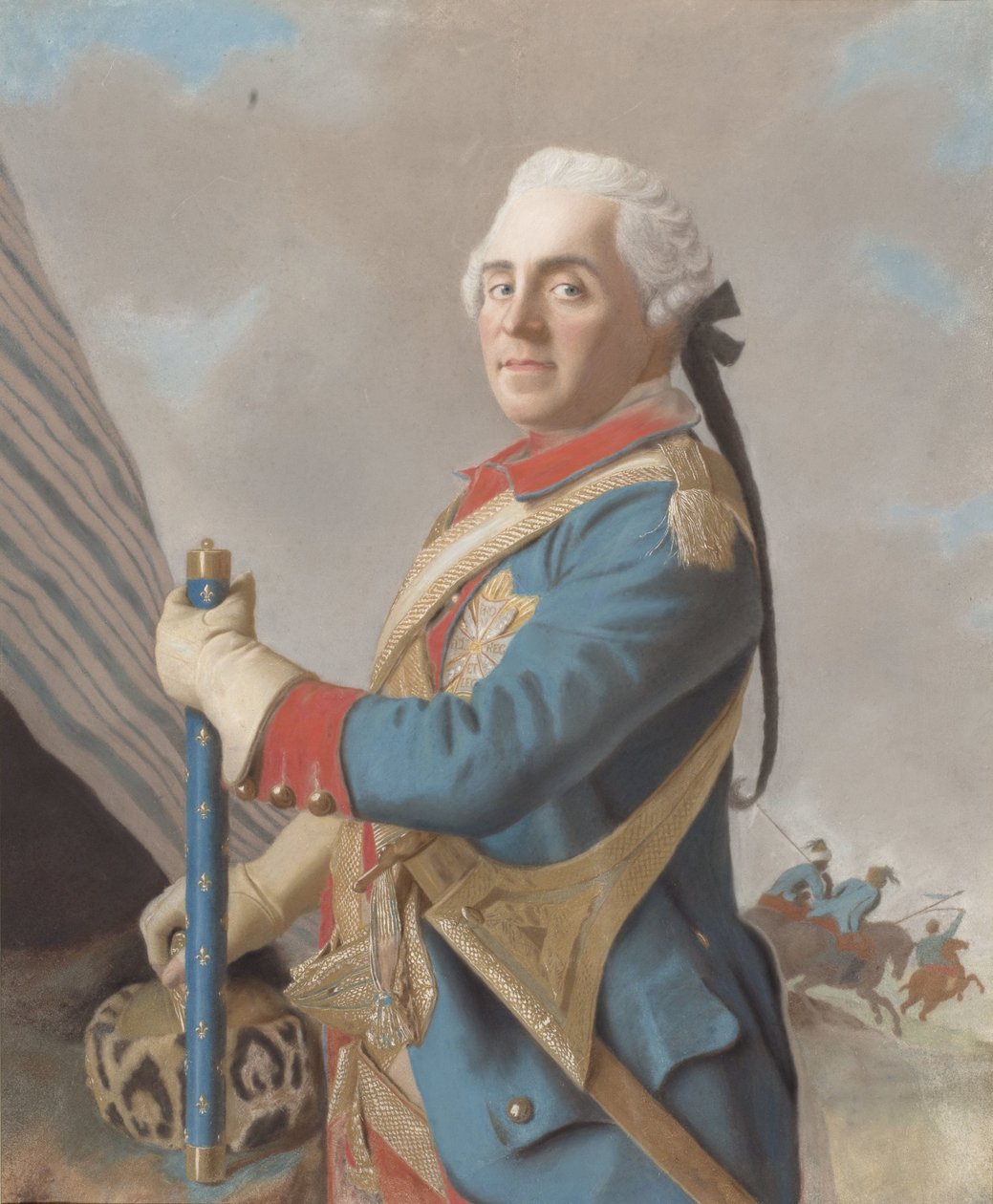 Portret Moritza, hrabiego Saksonii autorstwa Jean Étienne Liotard