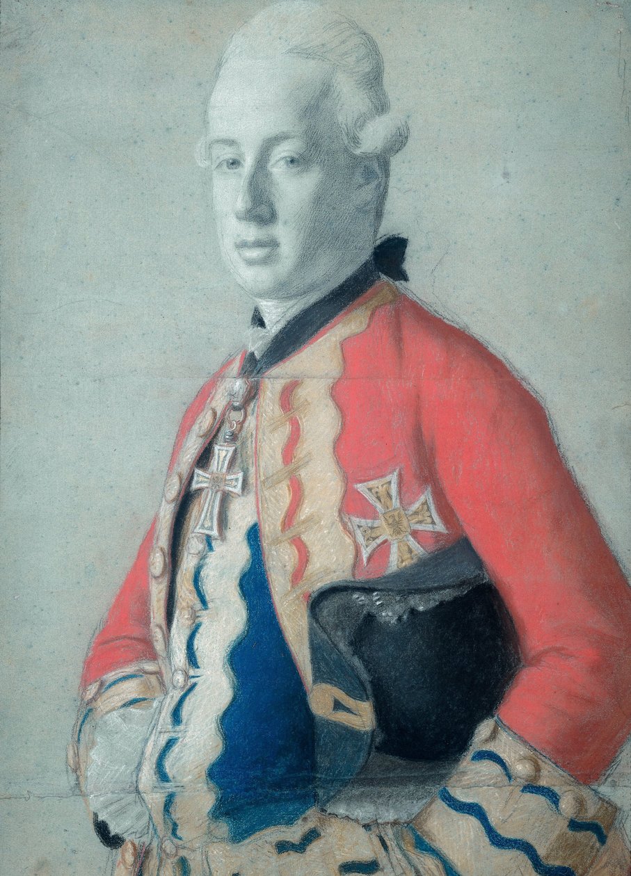 Portret arcyksięcia Maksymiliana Franza Austrii (1756-1801), późniejszego arcybiskupa i elektora Kolonii oraz księcia biskupa Münster autorstwa Jean Étienne Liotard