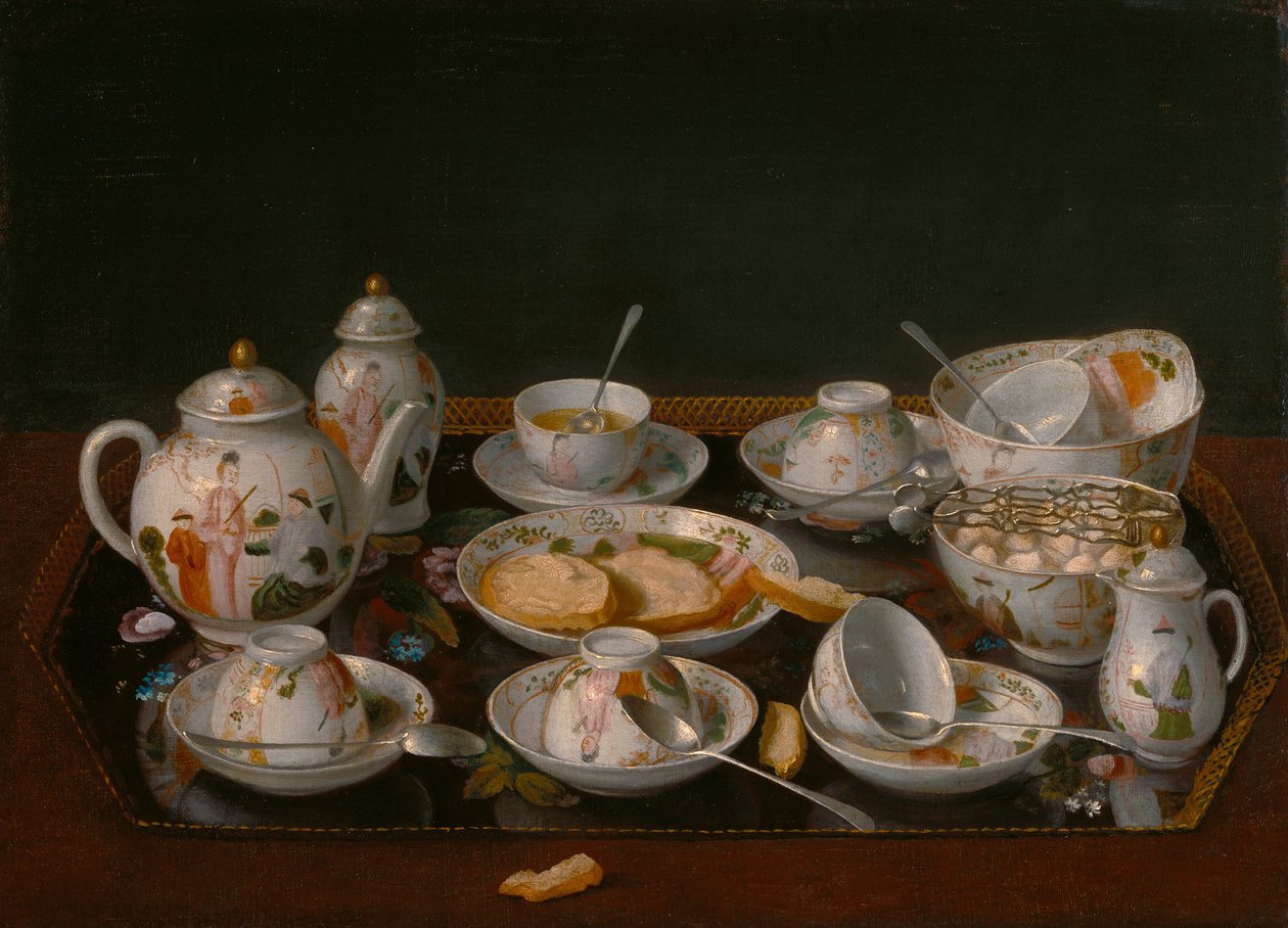 Martwa natura: Zestaw do herbaty autorstwa Jean Étienne Liotard