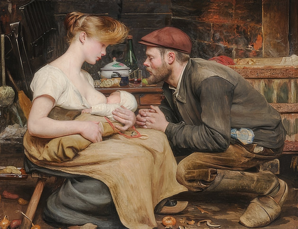 Szczęście rodziców. 1903 autorstwa Jean Eugene Buland