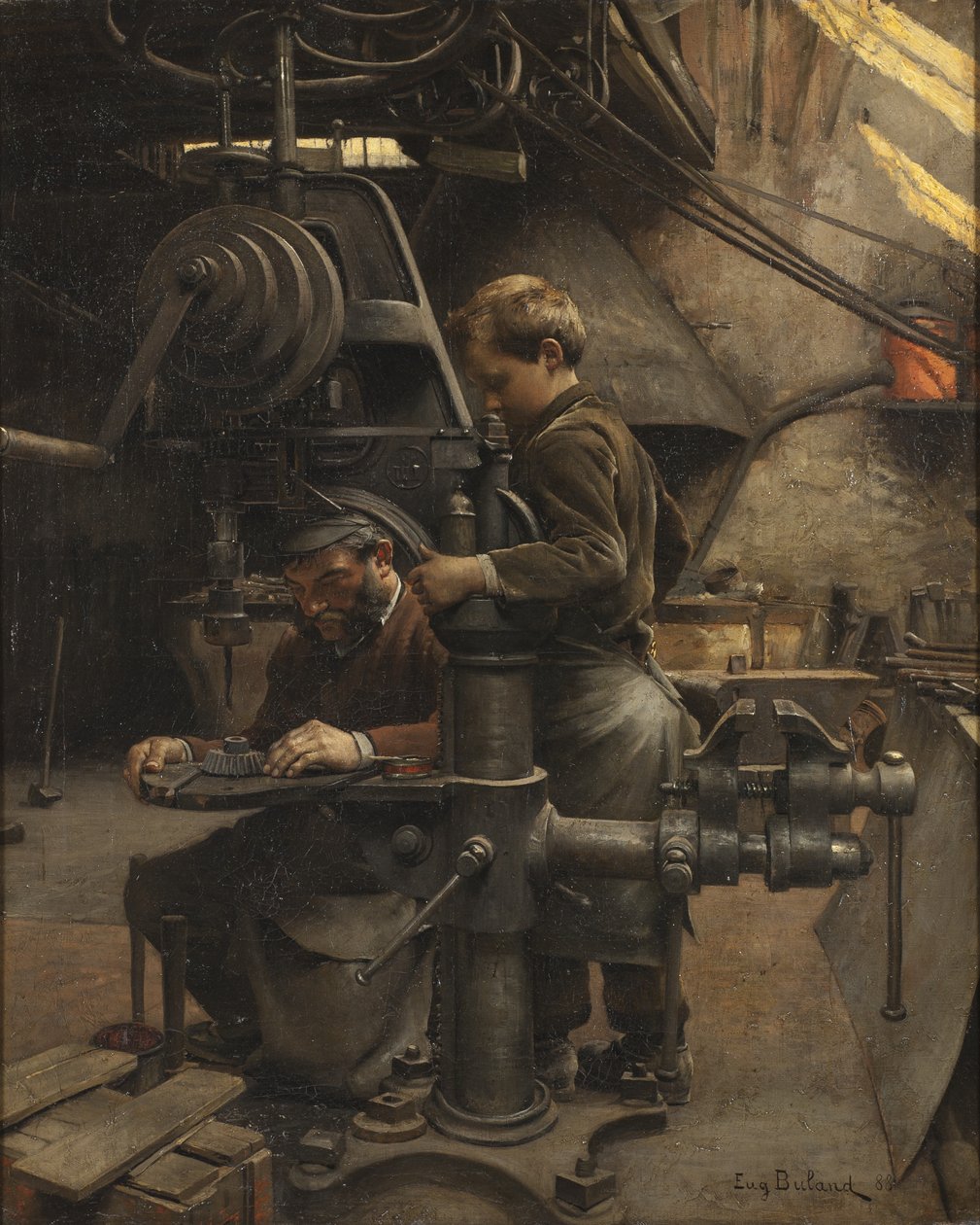 Un Patron czyli lekcja ucznia, 1888 autorstwa Jean Eugene Buland