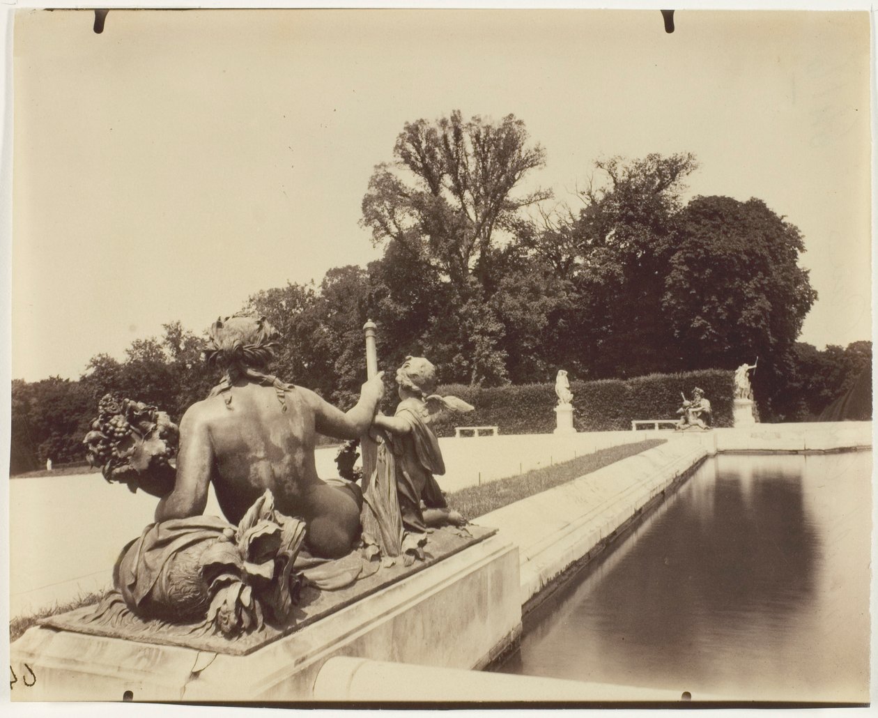 Wersal, róg parku autorstwa Jean Eugène Auguste Atget