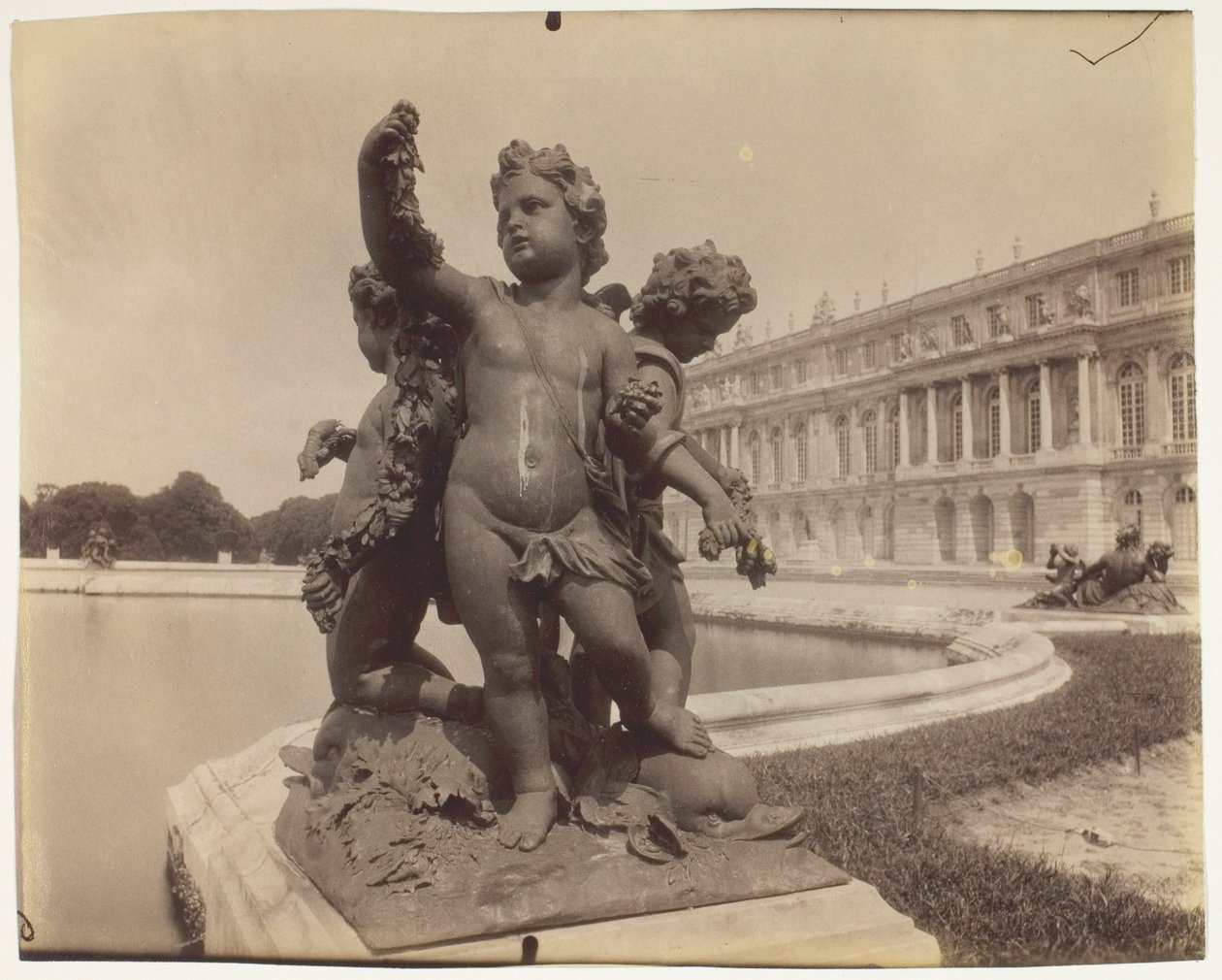 Wersal, róg parku autorstwa Jean Eugène Auguste Atget