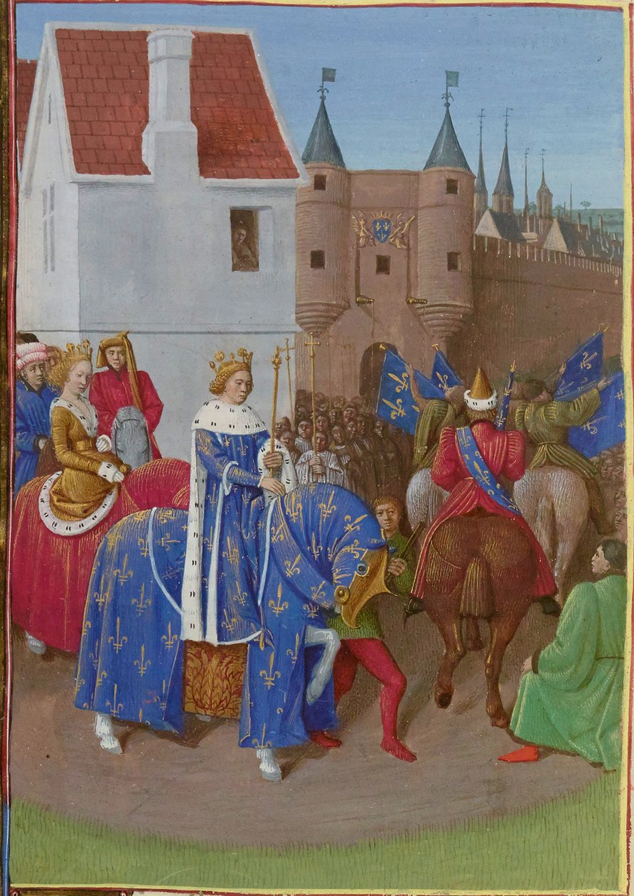 Wejście Jana II Dobrego autorstwa Jean Fouquet