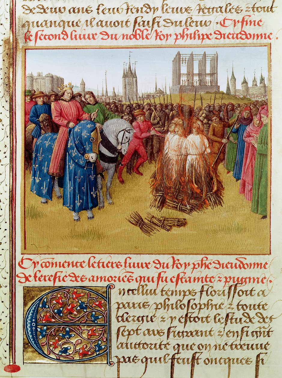 Fr 6465 f.236 Suplikacja heretyków w 1210 r. (zob. także 161701) autorstwa Jean Fouquet