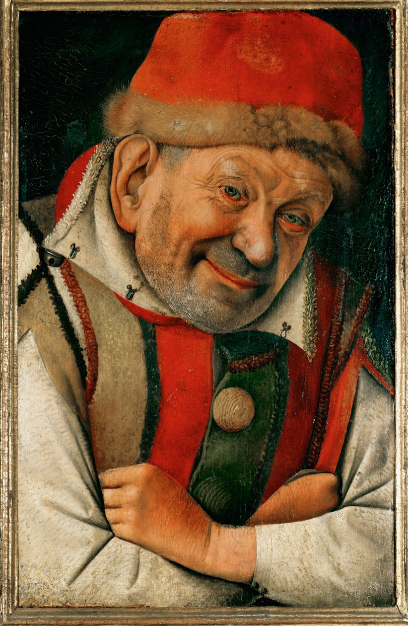 Gonella, nadworny karzeł książąt Ferrary ... (olej na drewnie dębowym) autorstwa Jean Fouquet