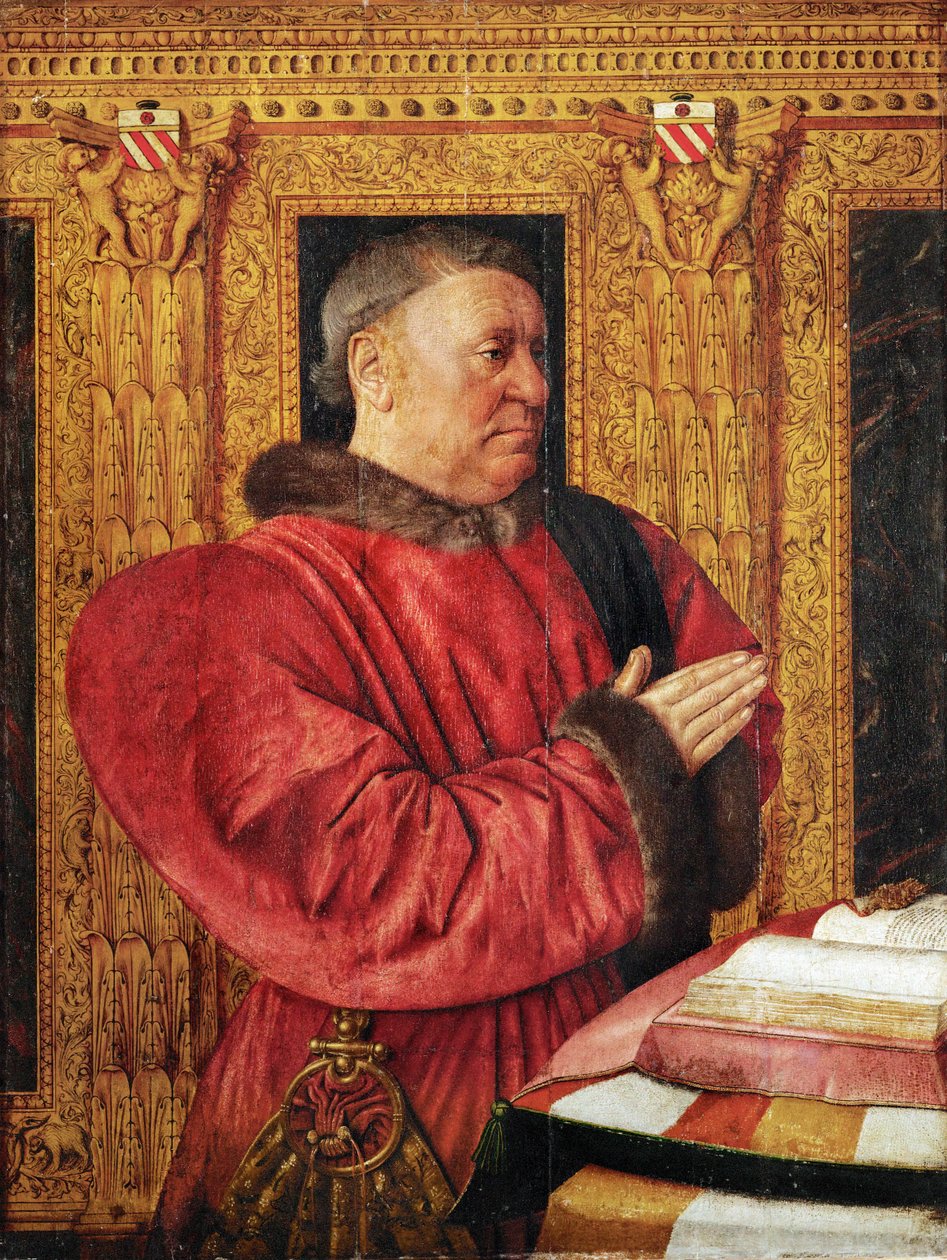 Guillaume Jouvenel des Ursins był kanclerzem za panowania Karola VII i Ludwika XI ... autorstwa Jean Fouquet