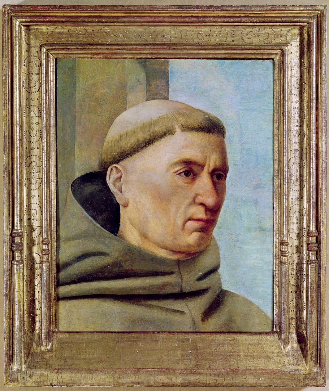 Głowa mnicha autorstwa Jean Fouquet