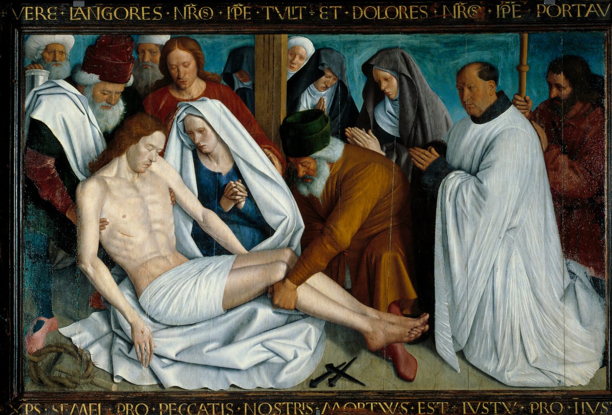 Pieta Nouans les Fontaines Obraz Jeana Fouqueta (1421-1481) autorstwa Jean Fouquet