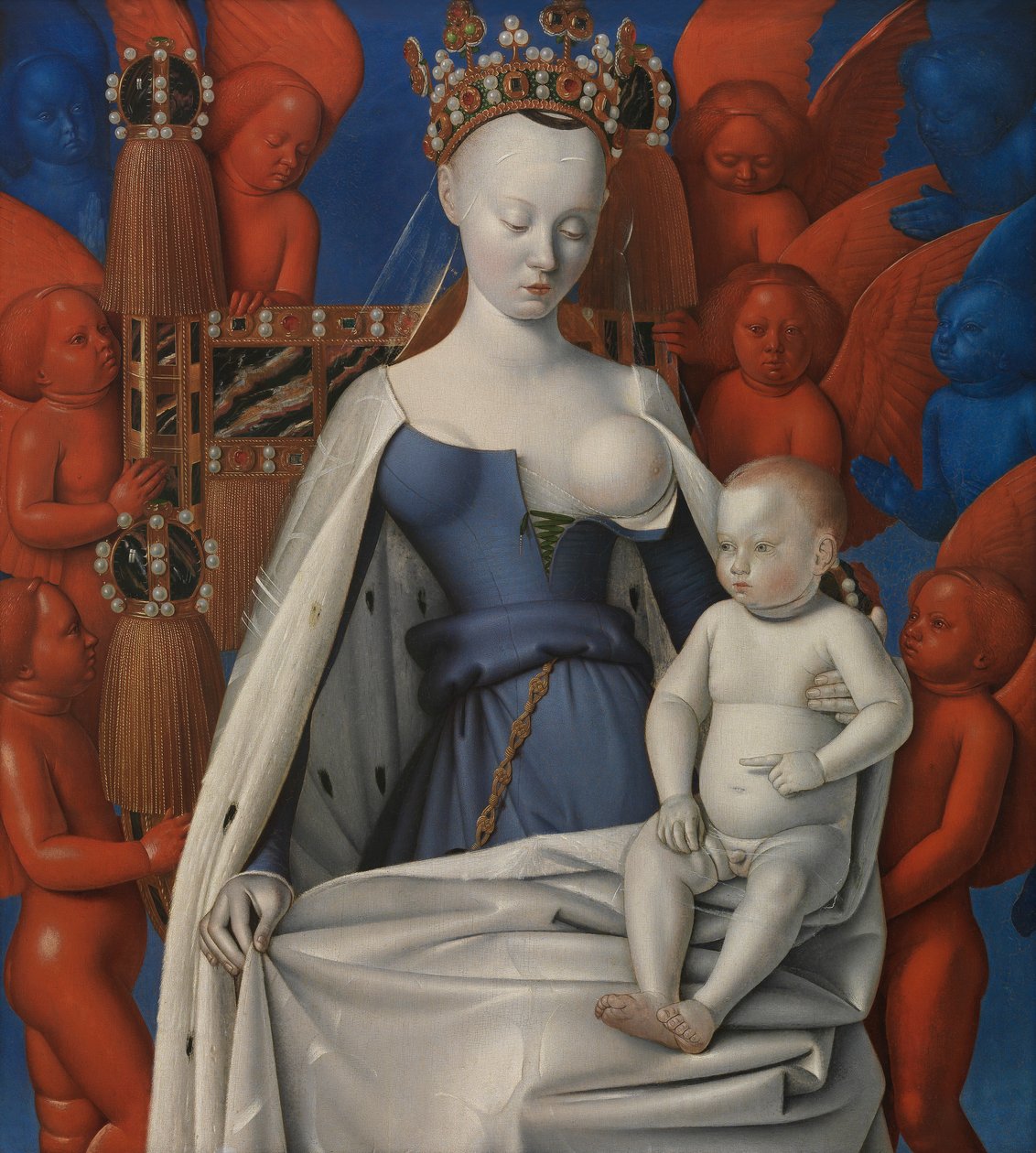 Laktany Madonny autorstwa Jean Fouquet