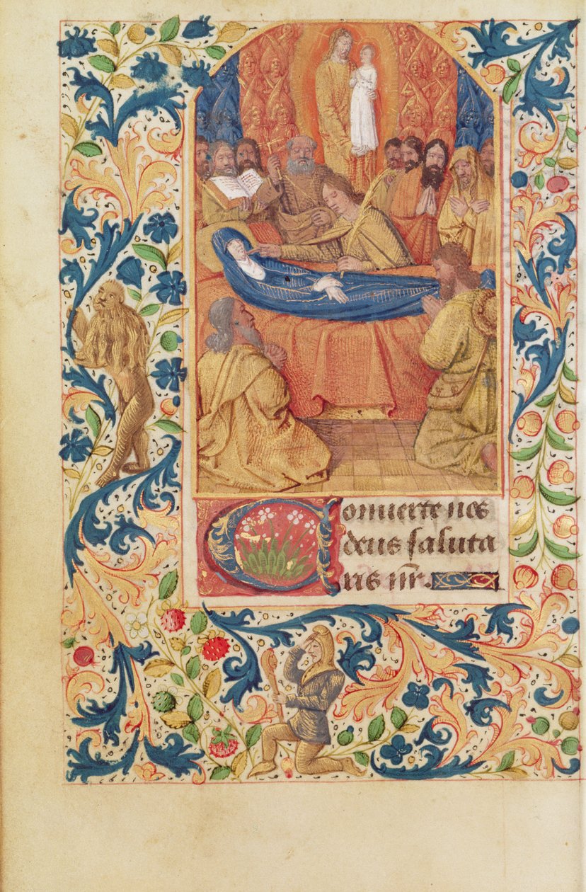 Ms Latin 13305 fol.88v Śmierć Dziewicy, z „Heures a l