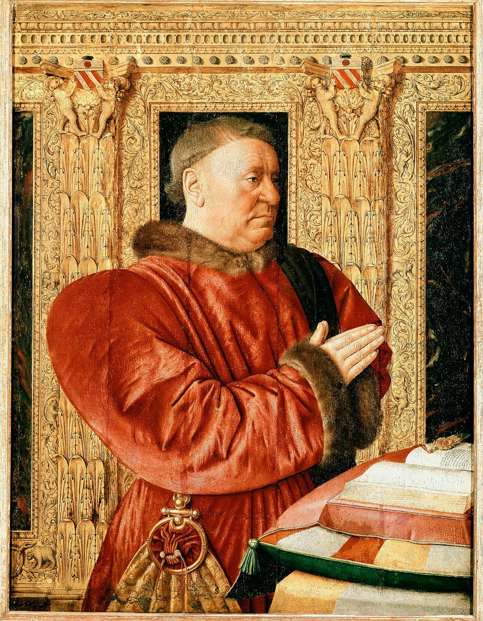 Portret ministra sprawiedliwości Francji Guillaume Jouvenel des Ursins (Painting autorstwa Jean Fouquet