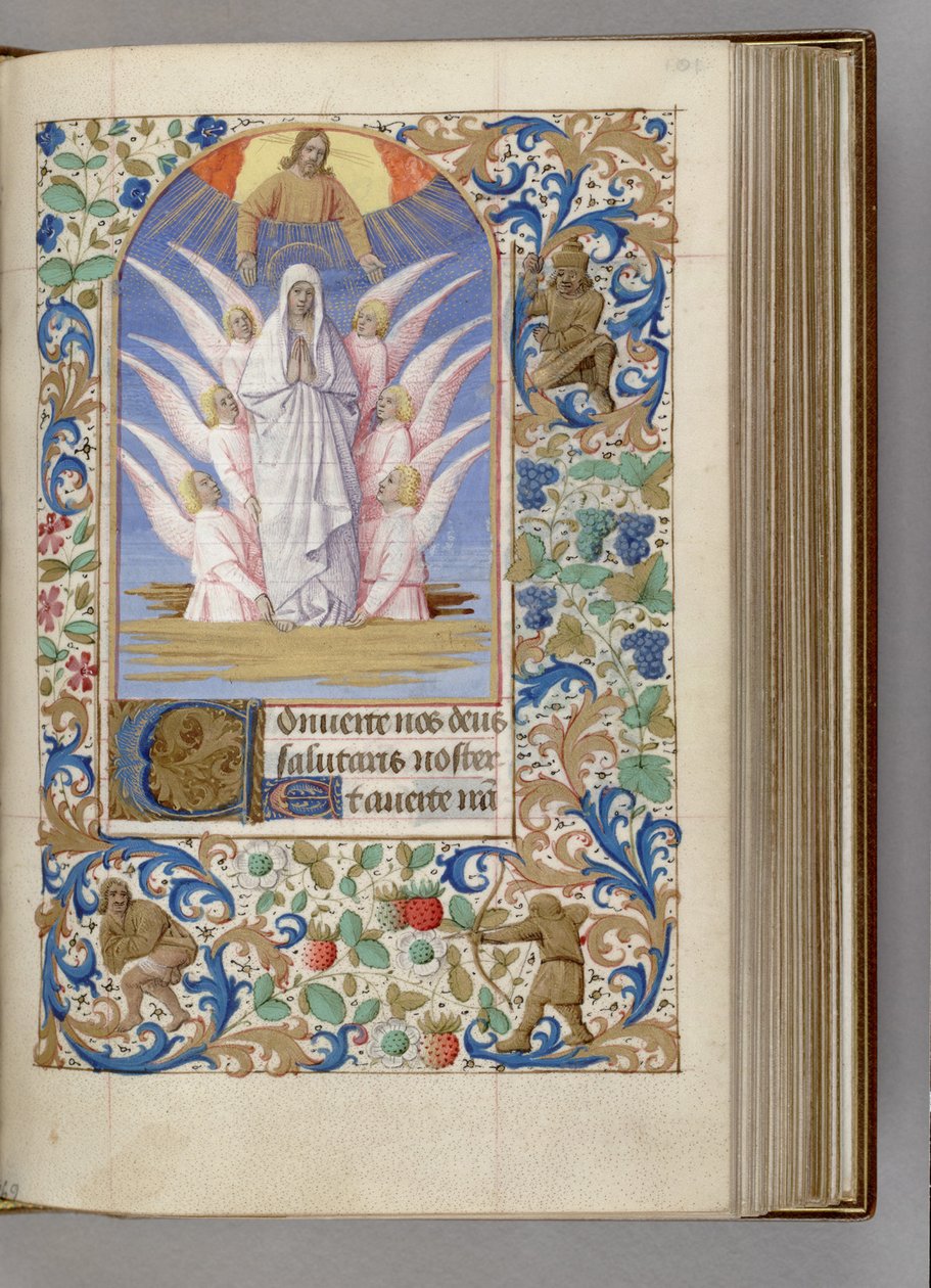 Wniebowzięcie Matki Bożej Godzin, 1450-1499 autorstwa Jean Fouquet