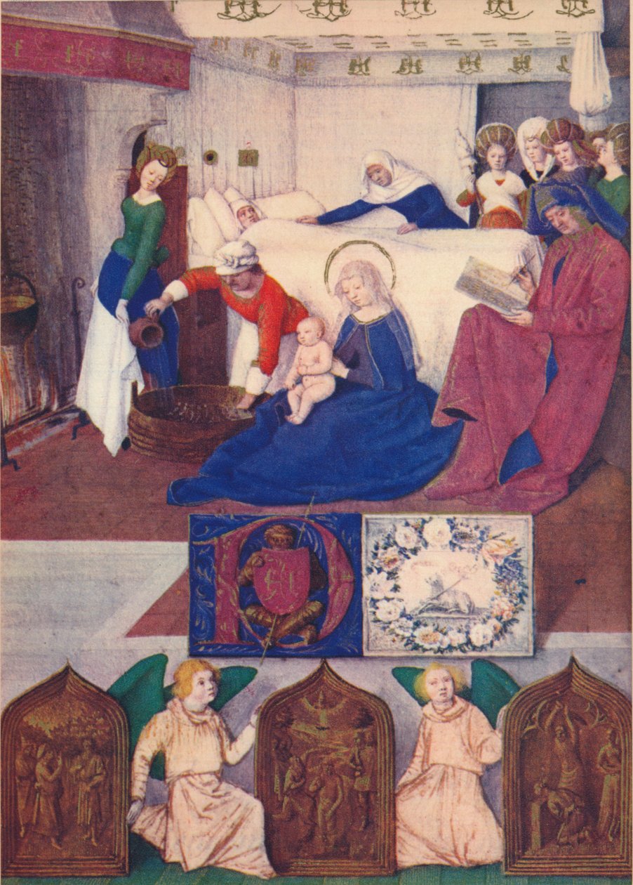 Narodziny św. Jana Chrzciciela, ok. 1455, 1939 r. autorstwa Jean Fouquet