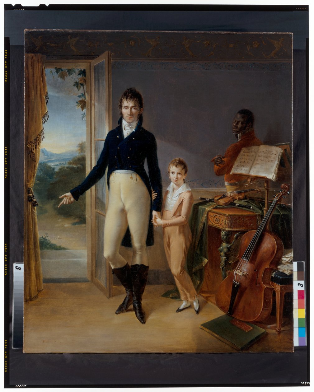 Portret Fryderyka Donnadieu i jego syna Fryderyka autorstwa Jean Francois Bosio