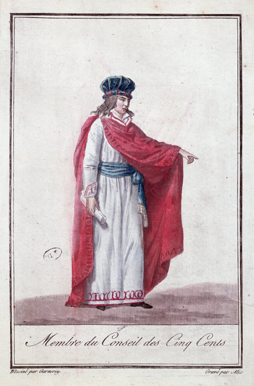 Członek Rady Pięciuset w okresie Dyrektoriatu, 1795-99 autorstwa Jean Francois Garneray
