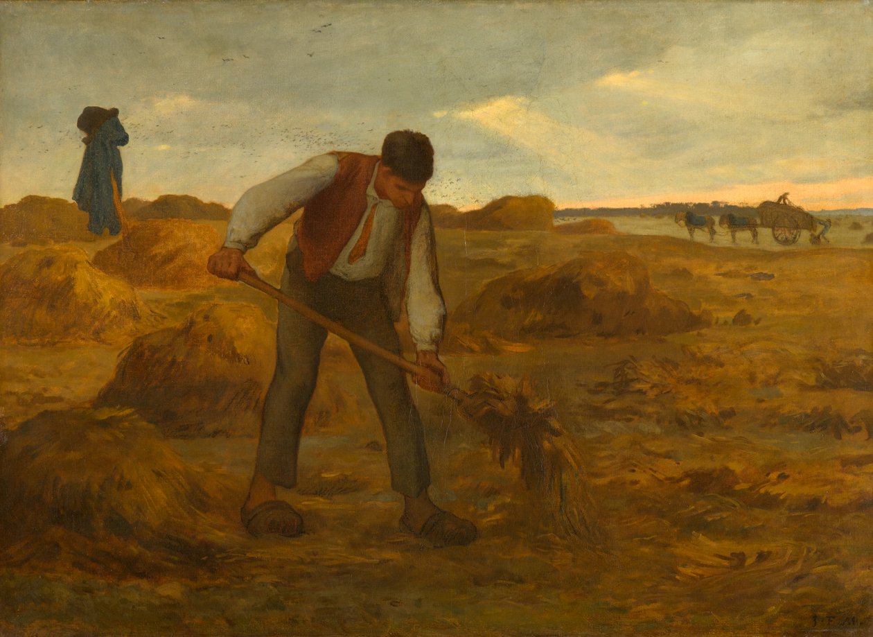 Chłop rozrzucający obornik, 1854-1855 autorstwa Jean Francois I Millet