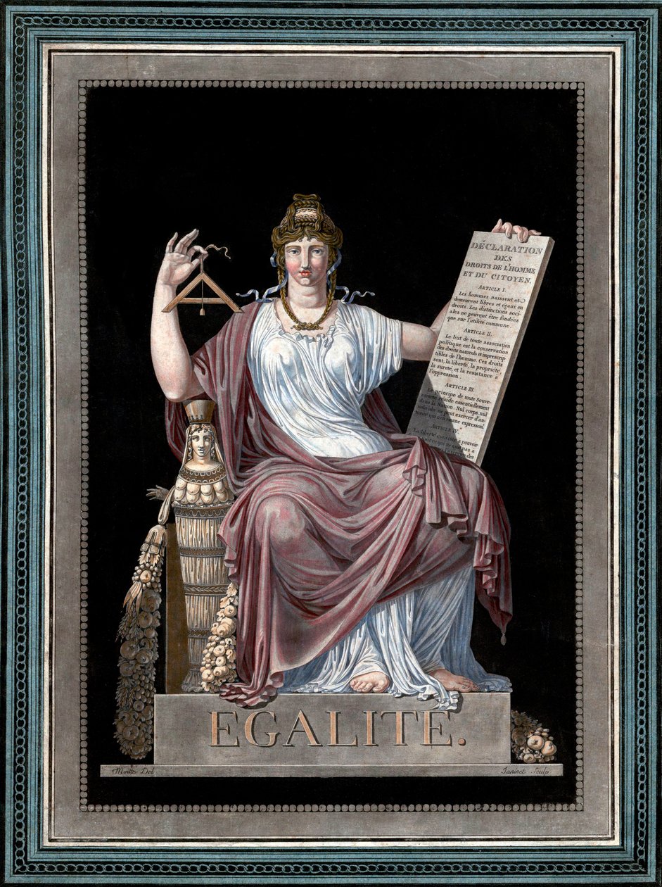 Równość - grawer Jean Francois (Jean-Francois) Janinet (1752-1814) - Allegorie de l