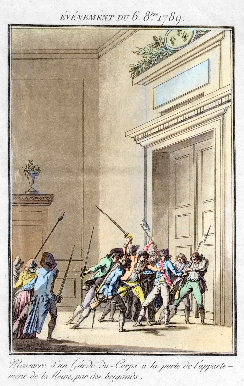 Rewolucja Francuska - Wydarzenie z 6 października autorstwa Jean Francois Janinet
