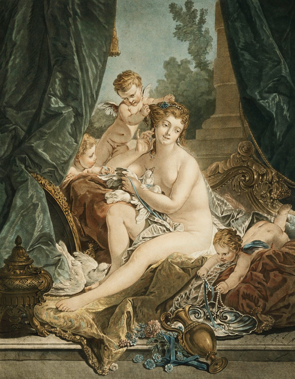 Toaleta Wenus, według Francois Bouchera, 1783 autorstwa Jean Francois Janinet