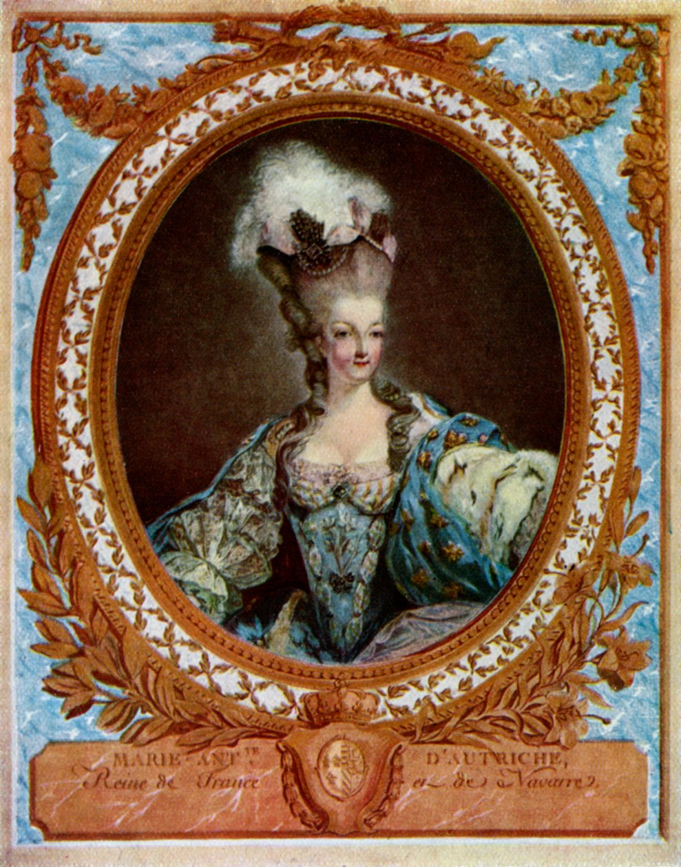 Maria Antonina 1755-1793, królowa małżonka króla Francji Ludwika XVI, 1777 1931. autorstwa Jean Francois Janinet