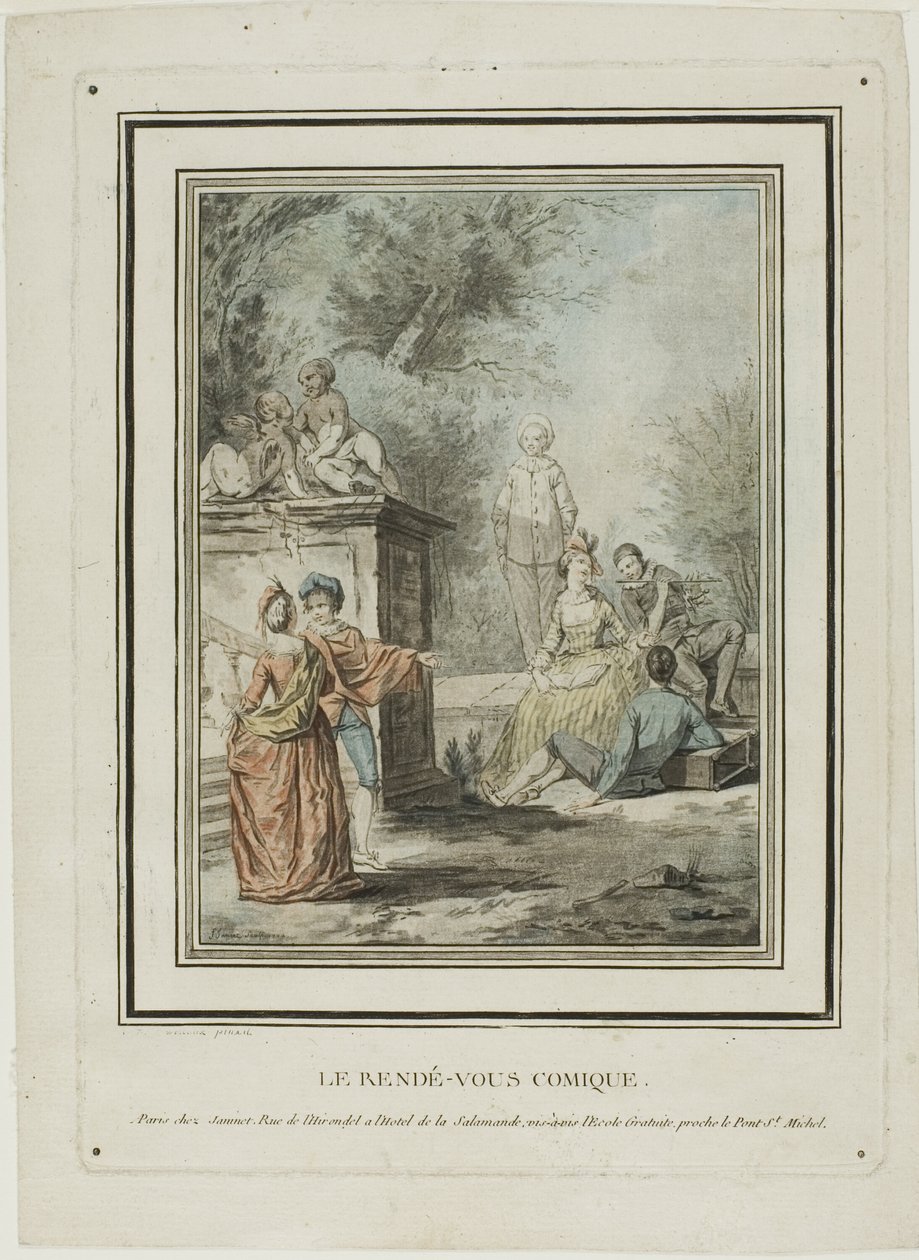 The Comic Rendevous autorstwa Jean Francois Janinet