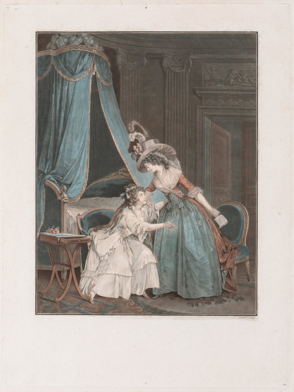 Niedyskrecja, 1788. autorstwa Jean Francois Janinet