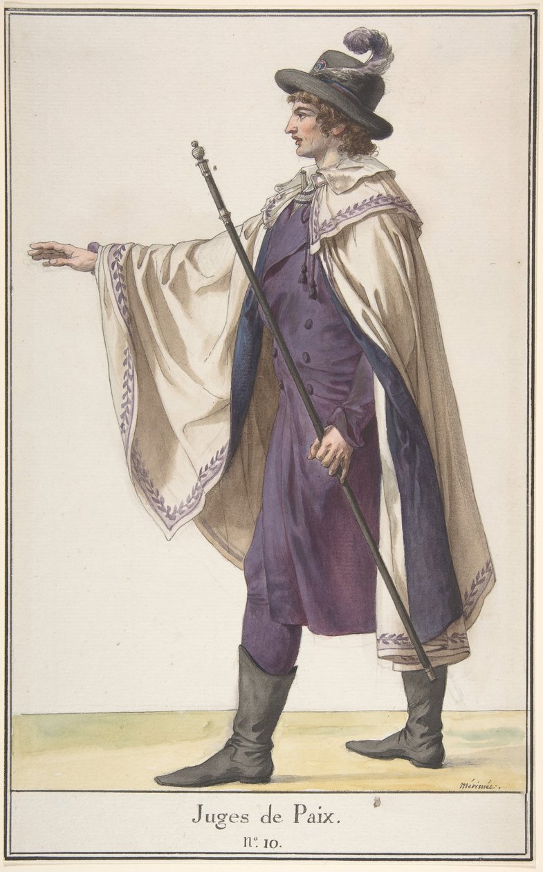 Sędzia Pokoju, ca. 1798-99. autorstwa Jean Francois Leonor Merimee