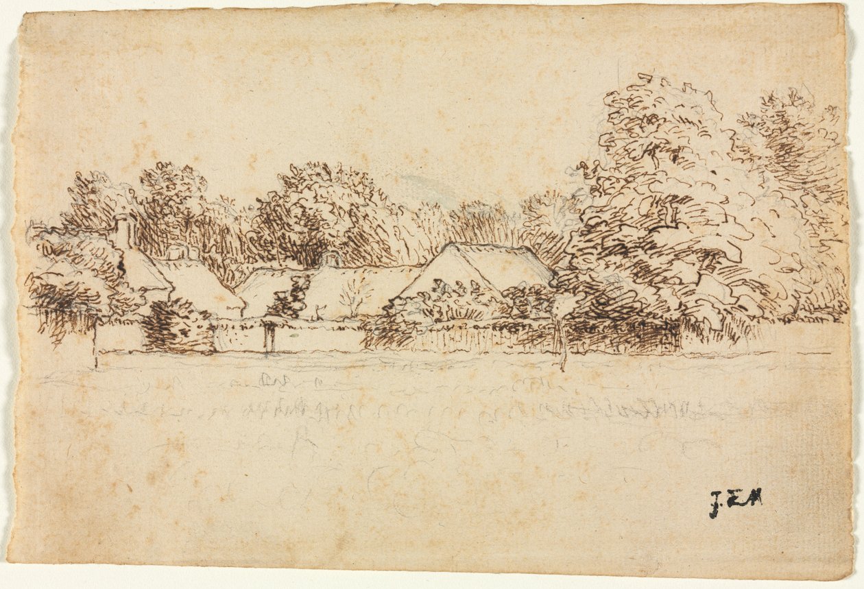 Domki autorstwa Jean Francois Millet