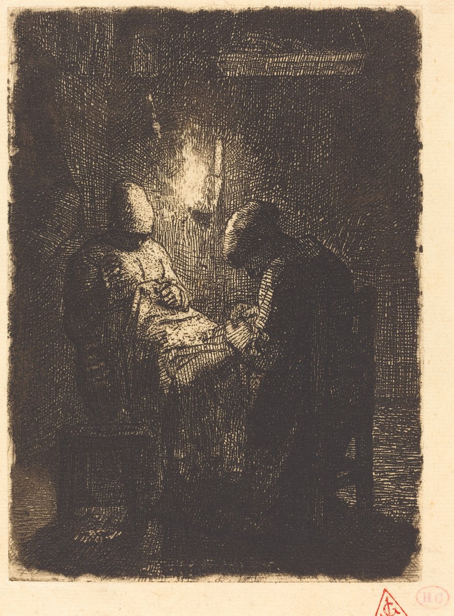 Wieczór (La Vielle) autorstwa Jean Francois Millet
