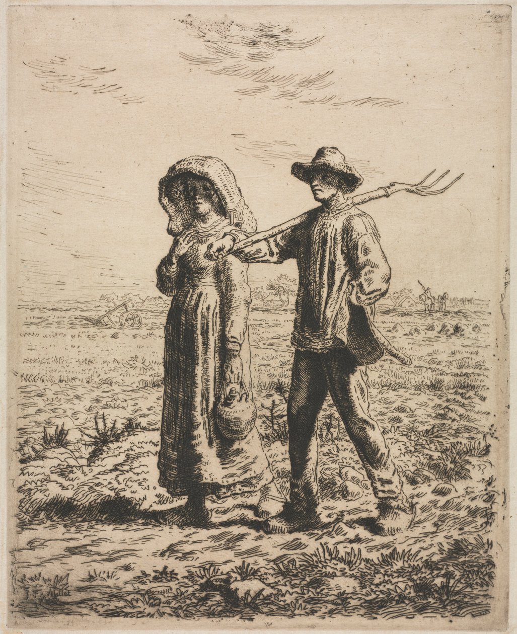 Iść do pracy autorstwa Jean Francois Millet