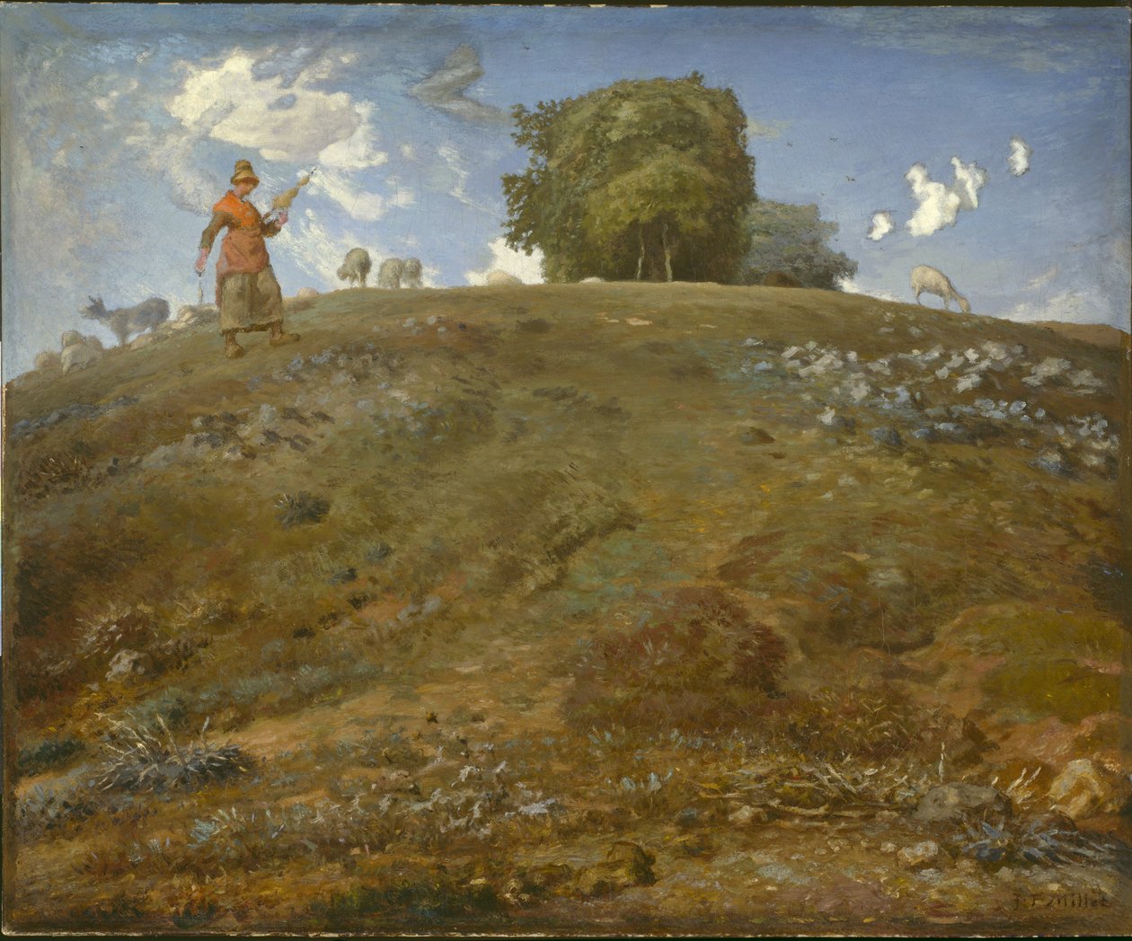 W Owernii, 1866-69 autorstwa Jean Francois Millet
