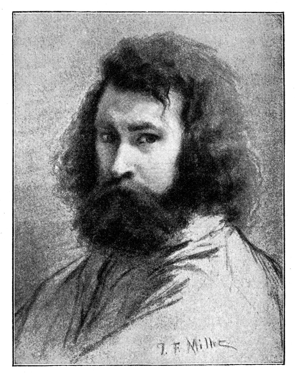 Jean-Francois Millet, XIX-wieczny malarz francuski, 1900. autorstwa Jean Francois Millet