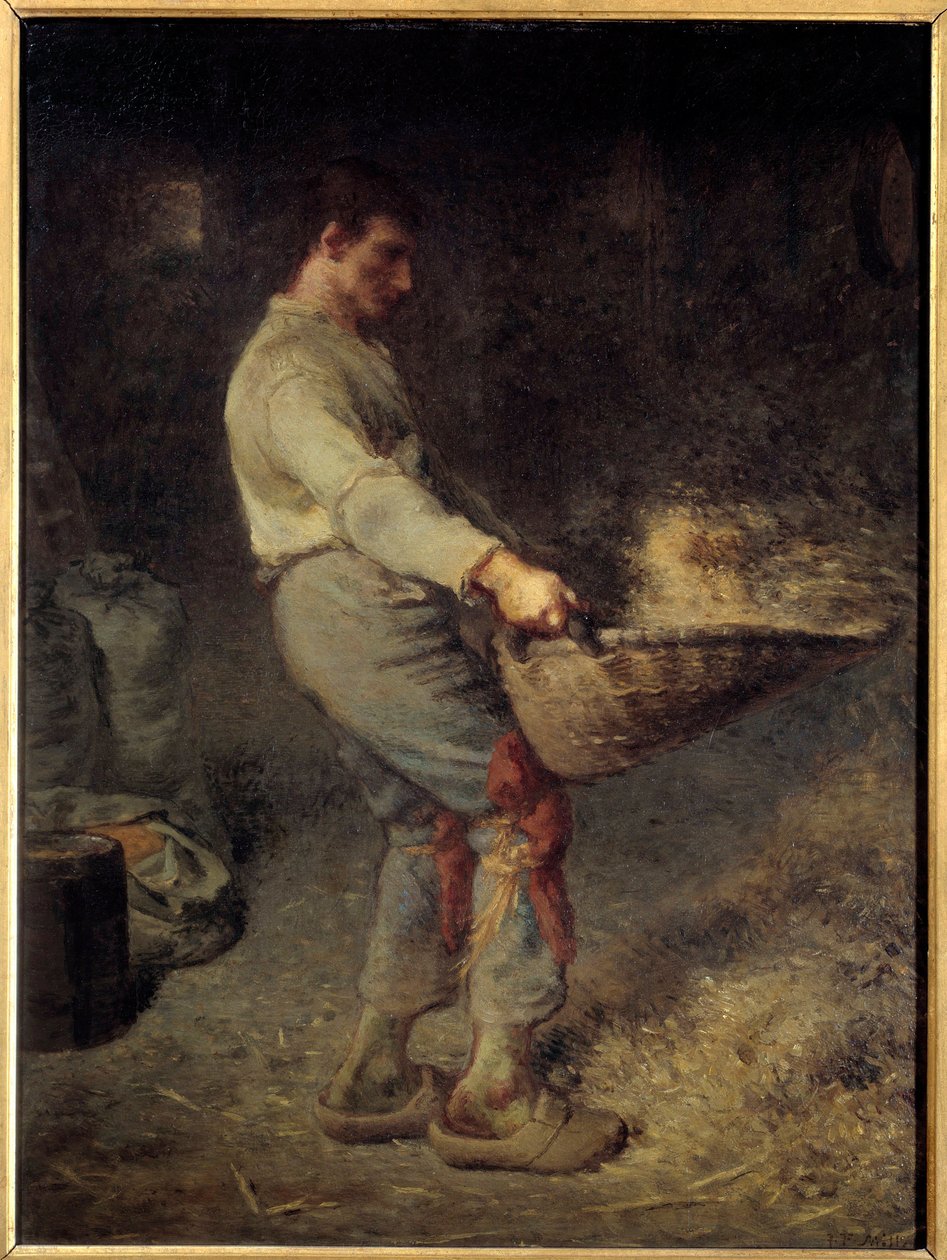 Winnower Obraz Jeana Francois Milleta (1814-1875) 1868 Nd. 0,79x0,58 m Paryż, Muzeum Orsay autorstwa Jean Francois Millet
