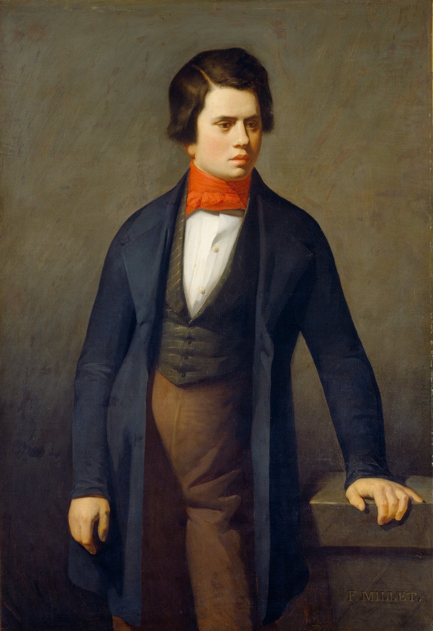 Leconte de Lisle, c. 18401841. autorstwa Jean Francois Millet