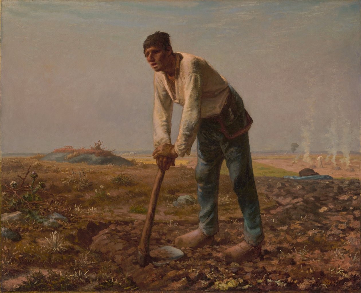 Człowiek z motyką autorstwa Jean Francois Millet