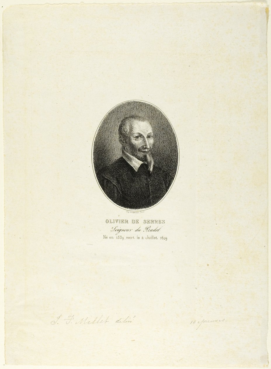 Olivier de Serres autorstwa Jean Francois Millet