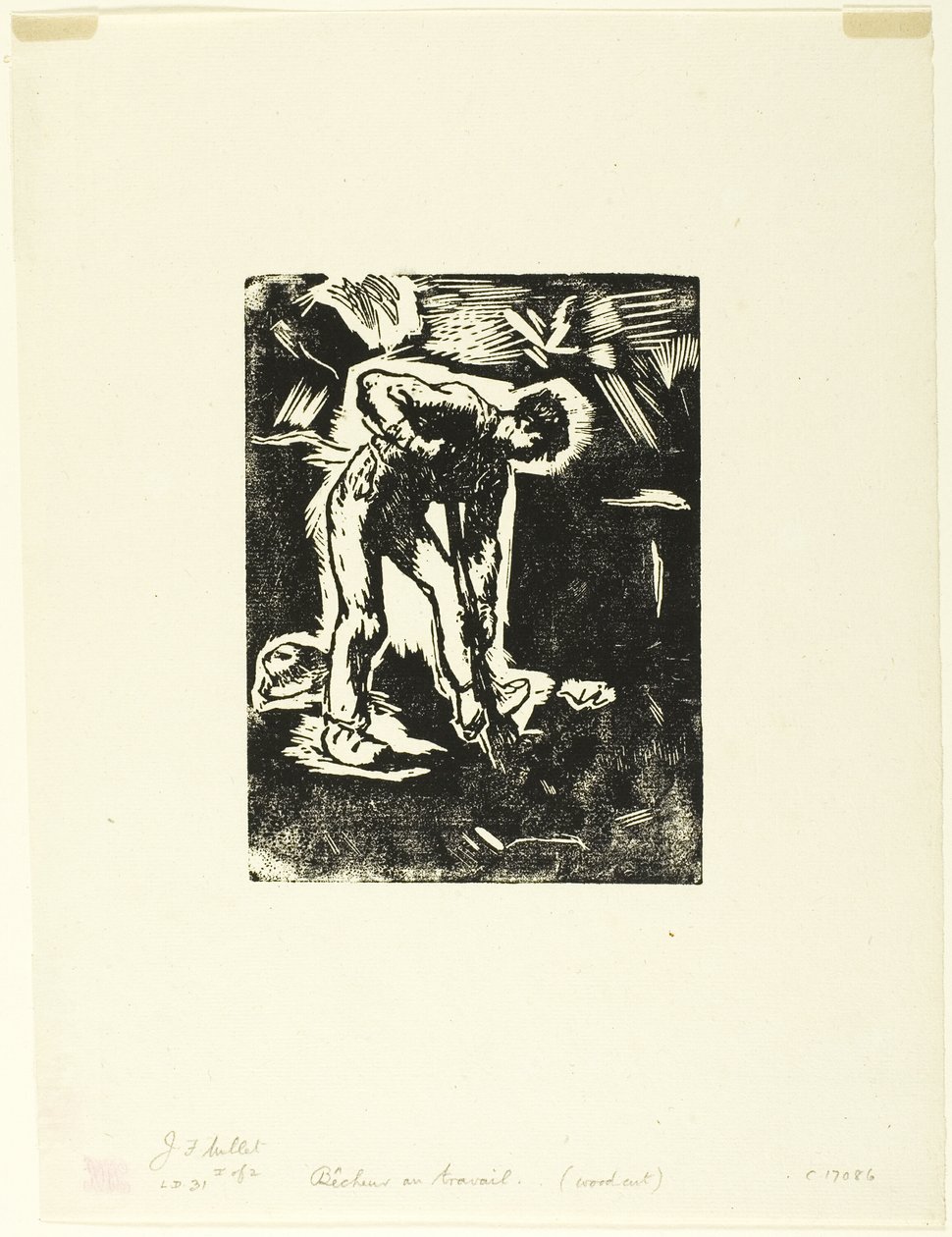 Chłop kopanie autorstwa Jean Francois Millet