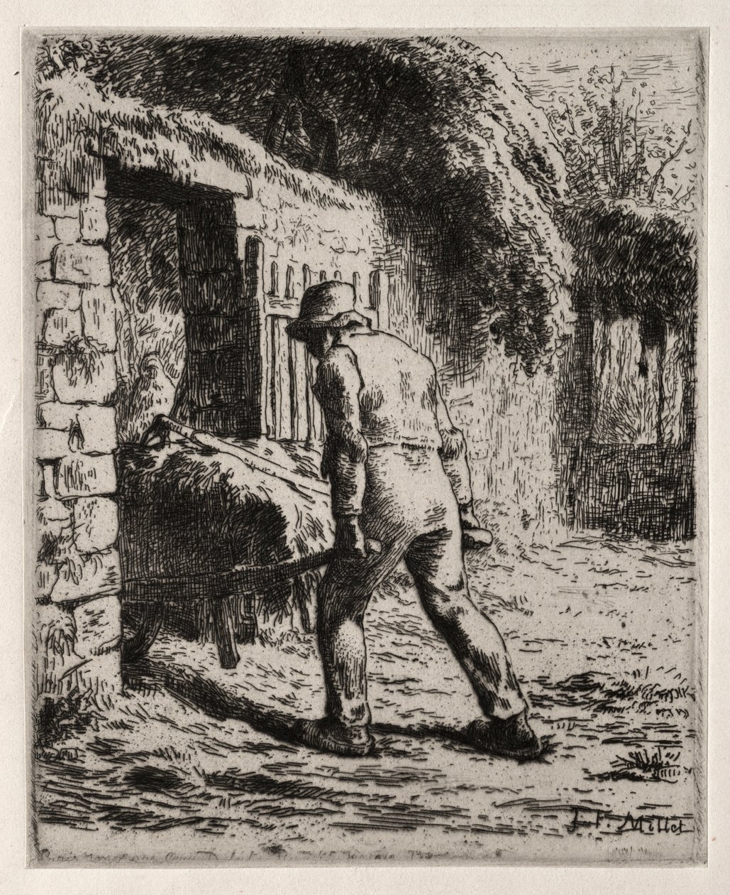 Chłop powracający z hałdy autorstwa Jean Francois Millet