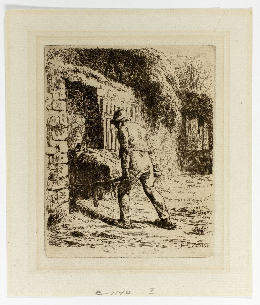 Chłop z taczką autorstwa Jean Francois Millet